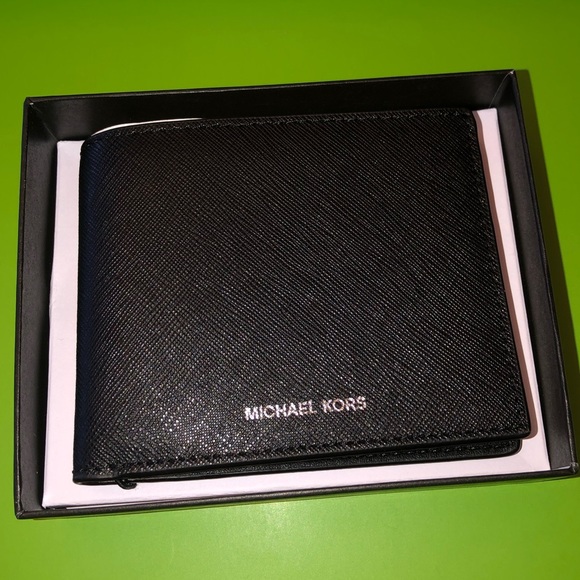 Men’s saffiano signature Michael Kors wallet - Picture 2 of 5